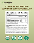 Supplement label for Organic Evening Primrose Oil